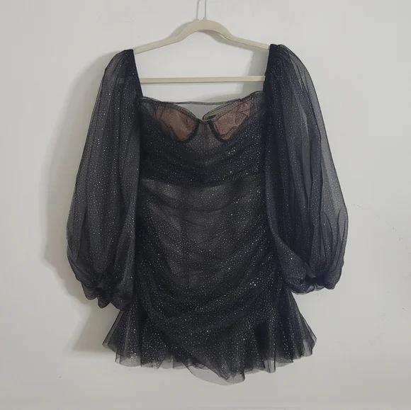 Bronx and Banco black tulle mini corset dress - Picture 4 of 10